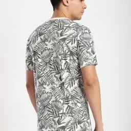 R&B Men Floral Printed Tropical T-shirt image 2