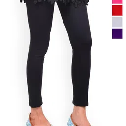 FRENCH KLEIDER Girls Pack Of 5 Mid-Rise Ankle-Length Leggings-picture-48