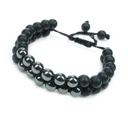 STYLEKRAFT Unisex Black Bracelet image 4