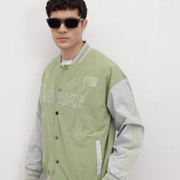 The Roadster Life Co. Typography Embroidered Bomber-image-22