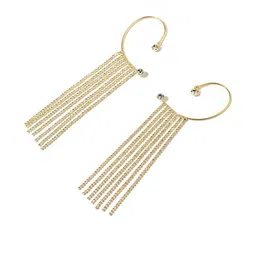 DressBerry Gold-Plated Alloy Cubic Zirconia Earrings-image-23