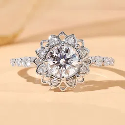 Designs & You Silver-Plated Crystals Stone Studded Adjustable Finger Ring-picture-21