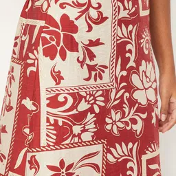 max Printed A-Line Midi Skirt image 5