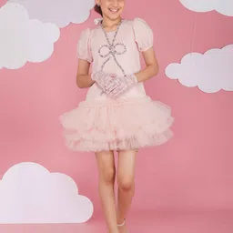 HOITY MOPPET Girls Embellished Drop-Waist Mini Dress-picture-42