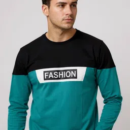 AUTNA Men Colourblocked T-shirt-picture-19