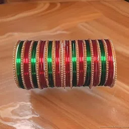 LLL FASHION Multi Glass Artificial Stones & Beads Bangle image 1