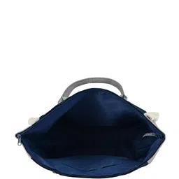 ENSAC Blue & White Solid Shopper Buckle Detail Handheld Bag image 5
