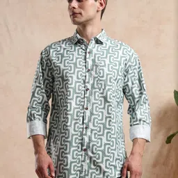 ALLWIN PAUL Men Grey Shirts image 3