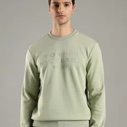 Tommy Hilfiger Men Embroidered Brand Logo Long Sleeves Round Neck Pullover Sweater-picture-13