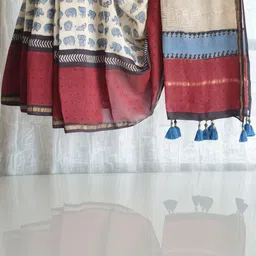 Moda Rapido Ethnic Motifs Handloom Chanderi Saree image 4