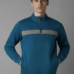 Louis Philippe Men Colourblocked Sweatshirt-picture-29