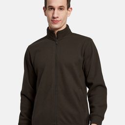 Octave Men Mandarin Collar Front-Open Sweatshirt-picture-2