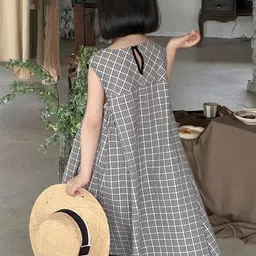 LULU & SKY Checked A-Line Dress image 4