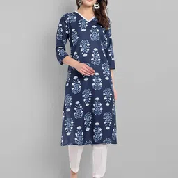 Anouk Rustic Women Ethnic Motifs Printed Festive Cotton Straight Kurta-image-83