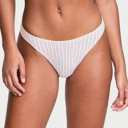 Victoria's Secret Women Striped High-Rise Scoop Thong Briefs-image-8