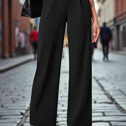 SQew Women Original Straight Fit Mid-Rise Trousers-picture-19