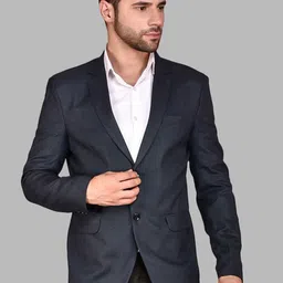 BOWLIFESTYLE Notched Lapel Single Breasted Blazer-picture-13