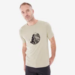 Men Dry Fit Activewear Light T-Shirt Beige - MH500-image-54