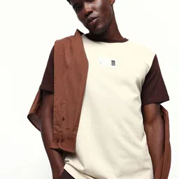 Dennis Lingo Men Brand Logo Colourblocked T-shirt-picture-41