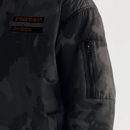 The Souled Store Men Camouflage Reversible Bomber Jacket image 3