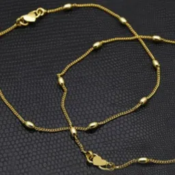 Kunjus Gold-Plated Artificial Beaded Anklets image 2