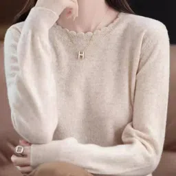 StyleCast Women Solid Long Sleeves Round Neck Sweaters Pullover-picture-23