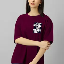 Kushi Flyer Women Printed Applique T-shirt-picture-39