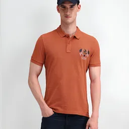 U.S. Polo Assn. Men Solid Polo Collar Cotton Slim Fit T-Shirt image 1