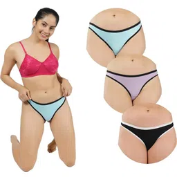 ORLIZEA Set Of 3 Cotton Blend Thongs-picture-20