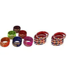 SOMIL Set Of 20 Stone-Studded Bangles-picture-21
