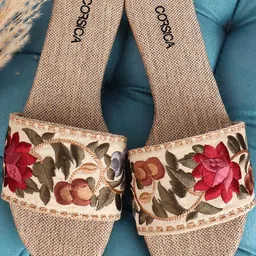 CORSICA Women Embellished Open Toe Flats-picture-25