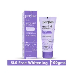 Perfora Unwind Teeth Whitening Lavender Rose Night Toothpaste - 100g image 3
