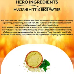 LUVYH Advanced Tan Removal & Skin Repair Multani Mitti & Rice Water Scrub 100 g image 3