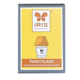 Iris Home Fragrances Yellow Pinacolada Lamp Shade Candle - 100gm image 3
