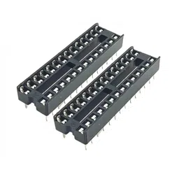 28 Pin IC Base (DIP) - 2 Pieces Pack image 1