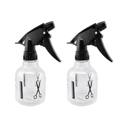 Veoni BELLE Transparent & Black 2 Pcs Printed Water Bottle 300 ml image 1