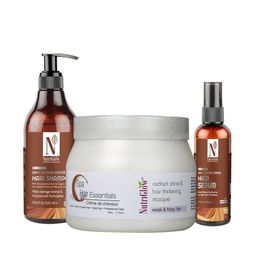 Nutriglow Advanced Organics Hair Spa Masque 500 g - Hair Serum 100 ml - Shampoo 300 ml-picture-46