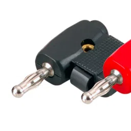 MX 4mm Banana Right Angle Male Plug Connector Spring Loaded Cable Entry Stackable From Rear Beryllium Copper Pair (MX-1401) image 2