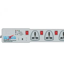 MX 6 Outlet Universal Spike Protector 5 Amp with Individual Switch 1.5 Meter (MX-983B) image 2