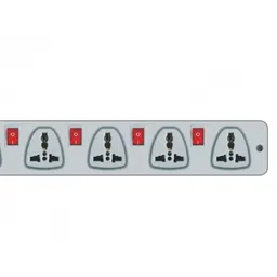 MX 6 Outlet Universal Spike Protector 5 Amp with Individual Switch 1.5 Meter (MX-983B) image 3