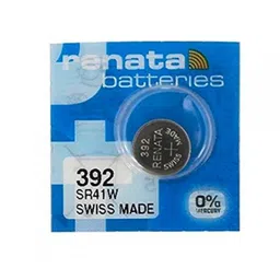 Renata 392 SR736W (Original) 1.55V 45mAh Silver Oxide Button Cell Battery image 1