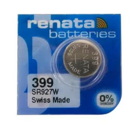 Renata 399 SR927W (Original) 1.55V 55mAh Silver Oxide Button Cell Battery image 1