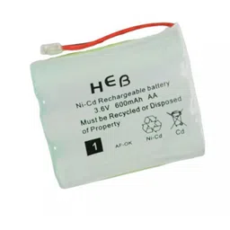 HEB 3.6V 600mAh AA Ni-Cd High Energy Rechargeable Battery for Cordless Phone image 2