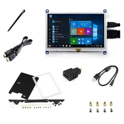Waveshare 5inch Resistive Touch Screen LCD (B) with Bicolor Case, 800x480, HDMI, Low Power image 3
