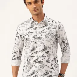 Integriti Slim Fit Printed Casual Shirt-image-77