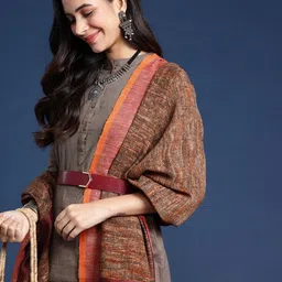 Taavi Woven Design Tasselled Winter Dupatta-picture-40