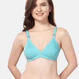 Fabme Women Cotton Solid Bra Half Coverage image 2