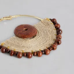 Taavi Women Circular Beaded Hoop Earrings image 4