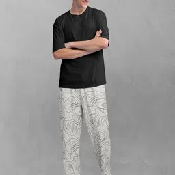 BULLMER Men Printed Relaxed-Fit Track Pants image 3