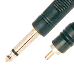 MX 6.35mm P-38 Mono Male Plug To MX RCA Male Plug Cord Super Deluxe 1.5 Meter (MX-643A) image 2